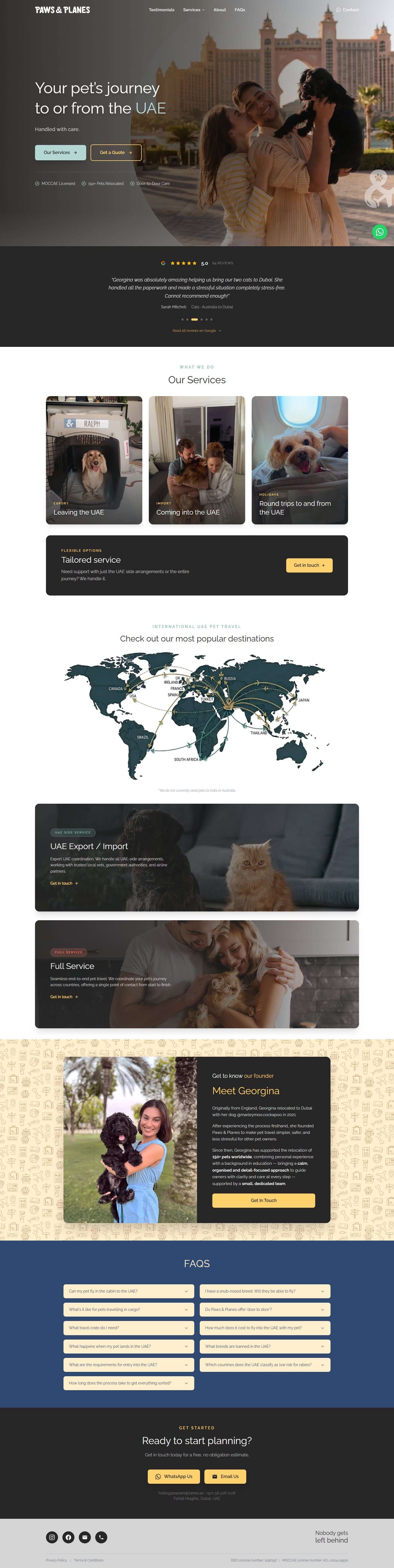Paws & Planes UAE Case Study Image 1